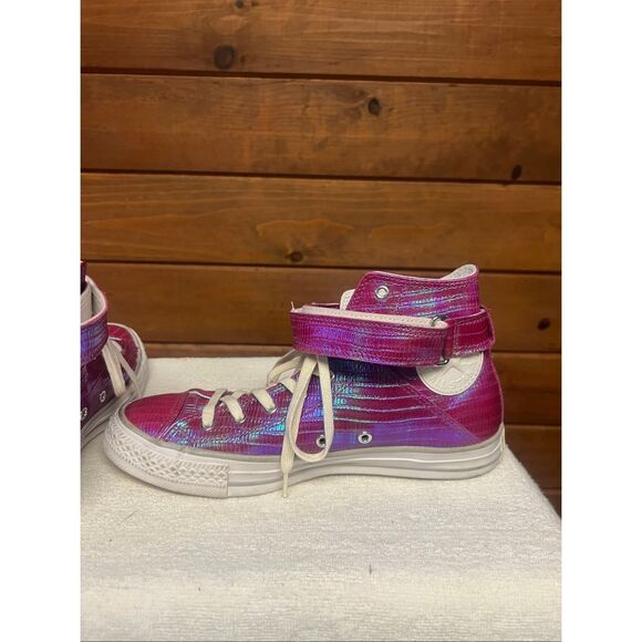 Converse Chuck Taylor All Star Brea High Top iridescent sneakers Sz 9 - Picture 5 of 8